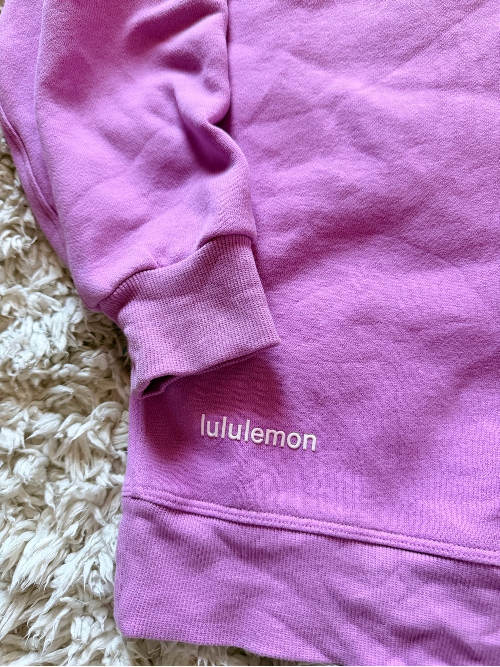 Dahlia Mauve Perfectly Oversized Crew Lululemon - Picture 4 of 8